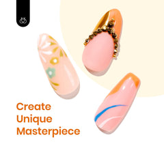Beetles Fall Gel Polish Set glossy top coat bottle highlights shine.