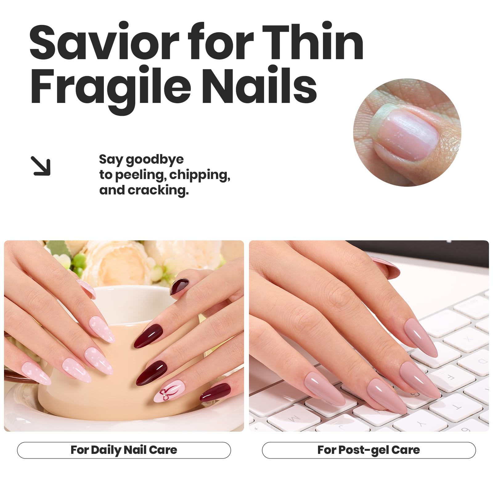 Beetles Fall Nail Polish Set Coconut Mousse color swatches with six neutral shades for versatile looks