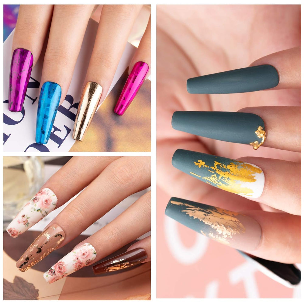 Beetles foil glue gel removal—easy removal with nail polish remover.