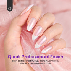 Beetles French Tips press-on nails size chart highlights 15 tip sizes for a precise fit.