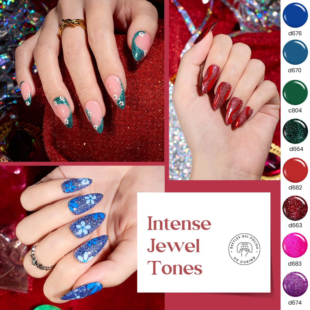 Beetles Gel Liner Nail Art Polish Set UV/LED dry time guidance
