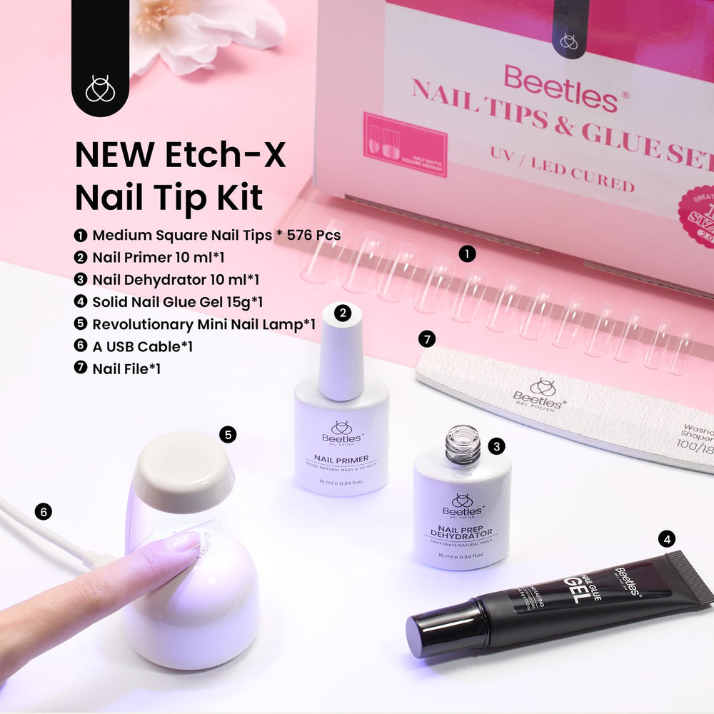 Beetles Gel Nail Kit 12‑size collection to fit all fingers