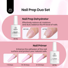 Beetles Gel Nail Kit 576pcs half-matte short-square tips with enhanced adhesion