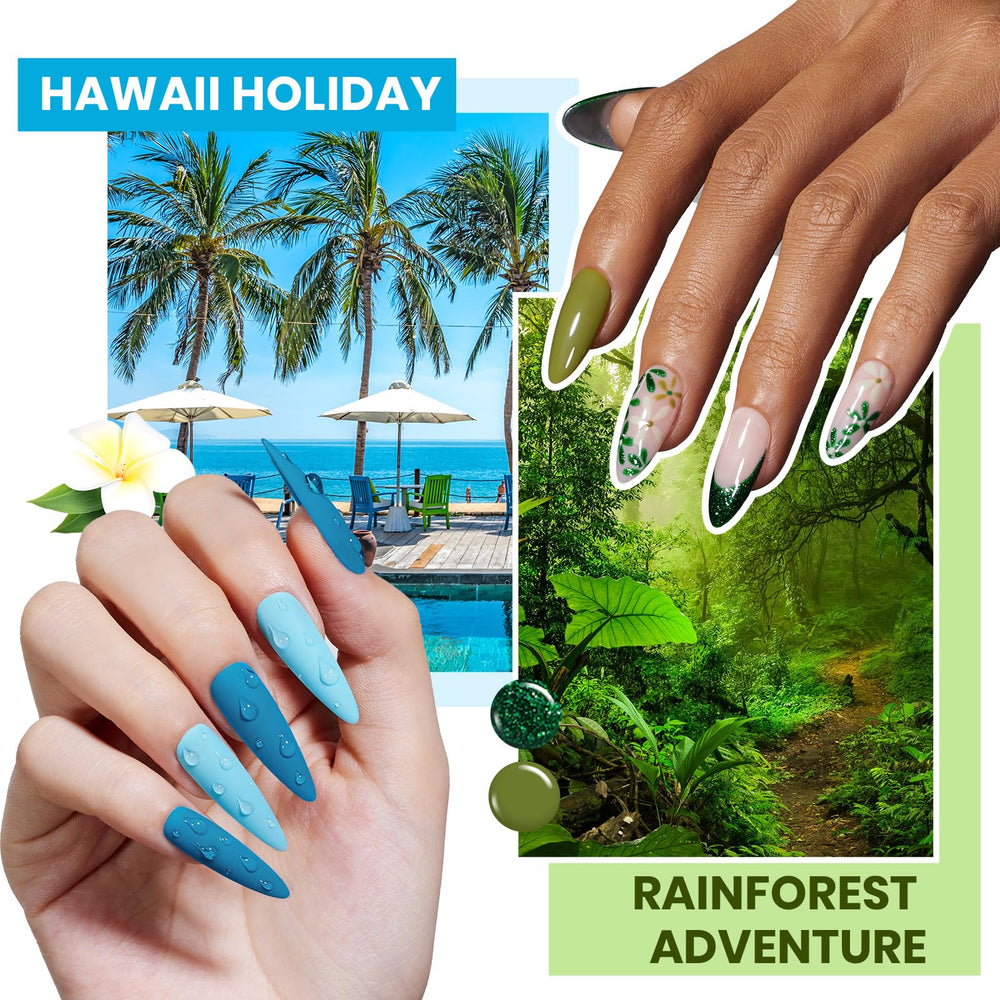Beetles nail kit includes base coat and top coats for durability.