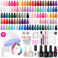 Beetles Gel Nail Polish Kit shows the full contents for easy at-home manicures.
