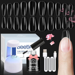 Beetles Gel Nail Kit Easy Extension Set for at-home nail extensions.