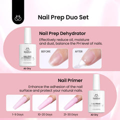 Beetles Gel Nail Kit 576 half matte tips for secure extensions