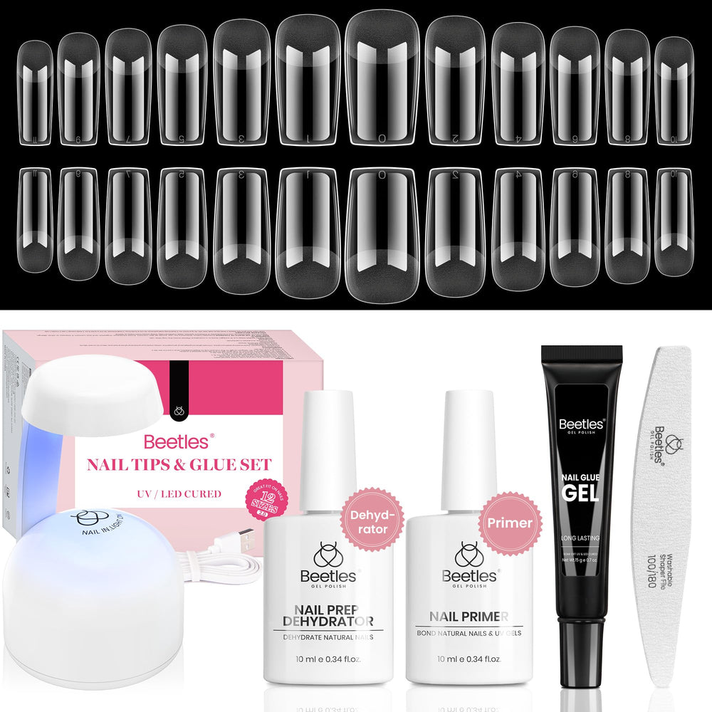 Beetles Gel Nail Kit primer and dehydrator ready for nail prep and adhesion