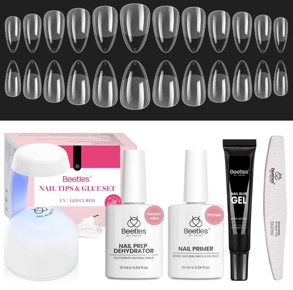Beetles Gel Polish Kit Short Almond Gift Spree overview for at home manicure ideas