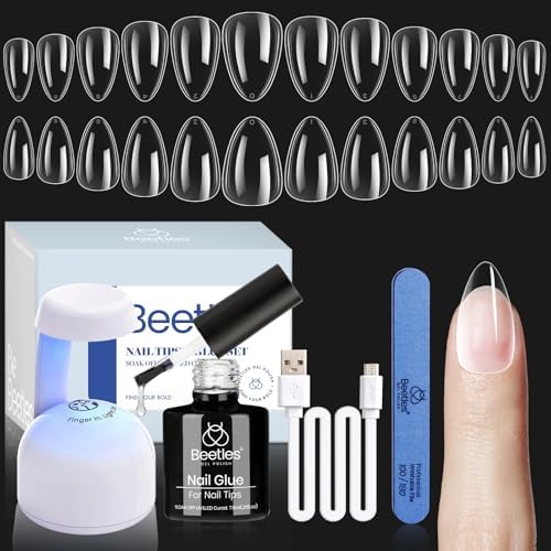Beetles gel nail kit with UV LED lamp for quick curing and DIY manicures