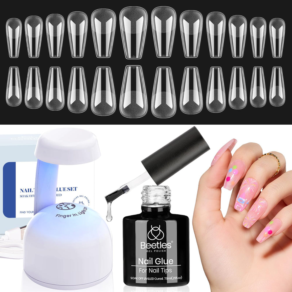Beetles Gel Nail Kit UV/LED lamp for at-home manicures and fast curing