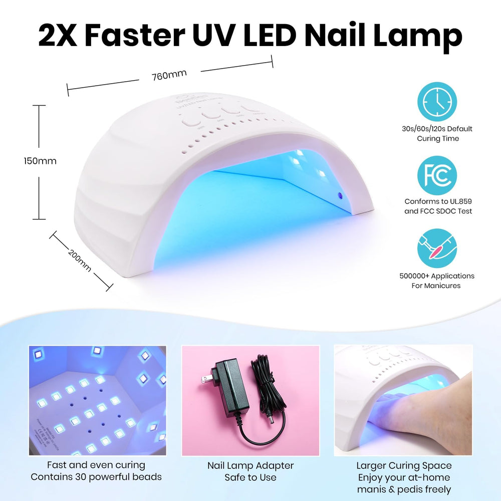 Beetles Gel Nail Polish Kit easy application process ideal for beginners.