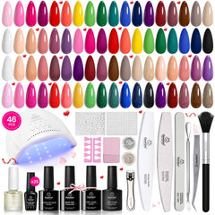 Beetles Gel Nail Polish Kit color swatches display vibrant options for at-home styling