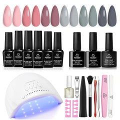 Beetles gel-nail-polish-kit led-lamp for at-home manicures.