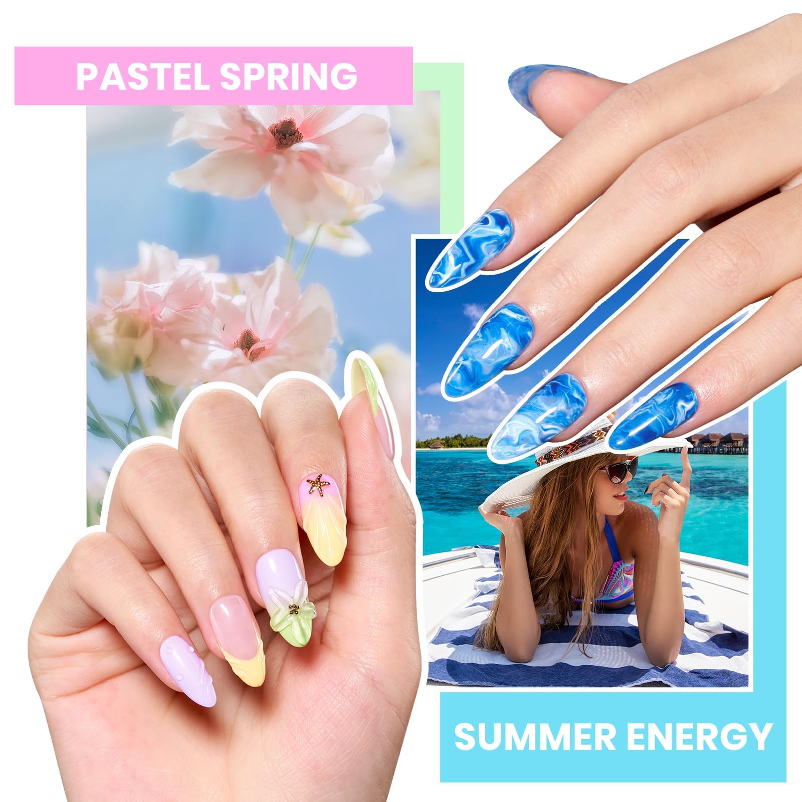 Beetles Gel Nail Polish Kit professional nail lamp supports quick cures.