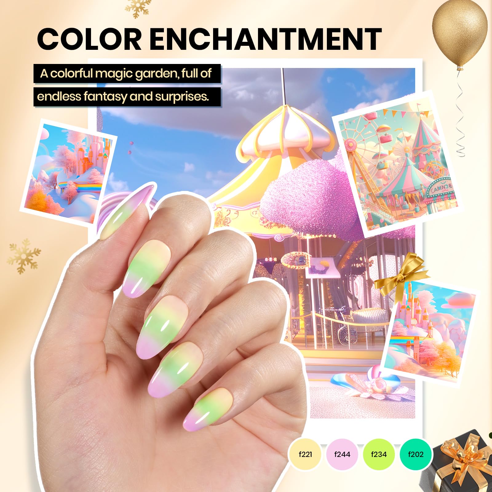 Beetles Gel Nail Polish Kit gift-ready packaging for seasons