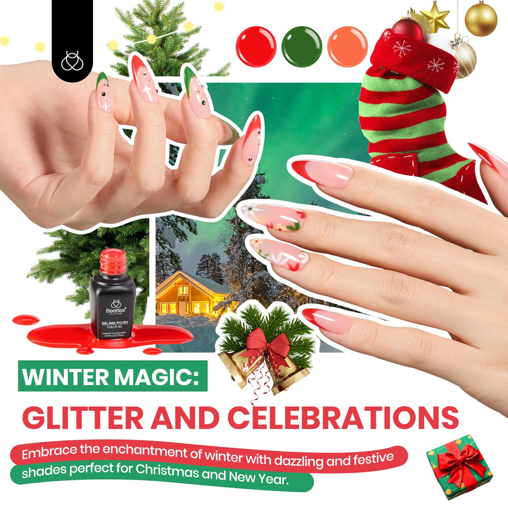 Beetles Gel Nail Polish Kit stickers and tools simplify at-home manicure art.