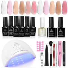 Beetles Gel Nail Polish Kit UV LED light front view for at-home salon-quality nails