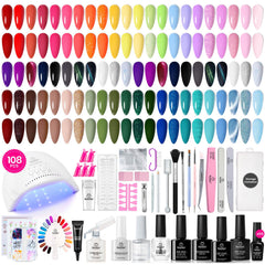 Beetles Gel Nail Polish Kit with UV light for salon-like at-home results
