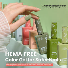 Beetles Gel Nail Polish Set swatches display 6 shades for versatile looks