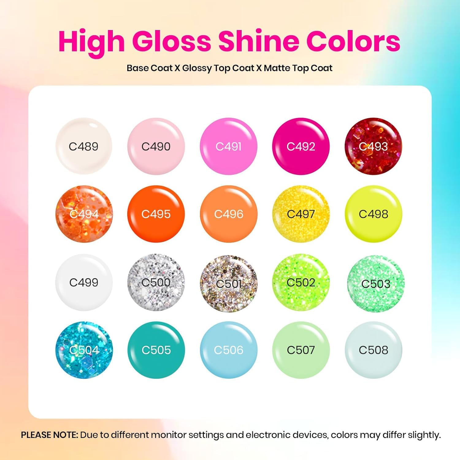 Beetles Gel Nail Polish Set front-view bottle displays convenient color selection for professional-quality nails.