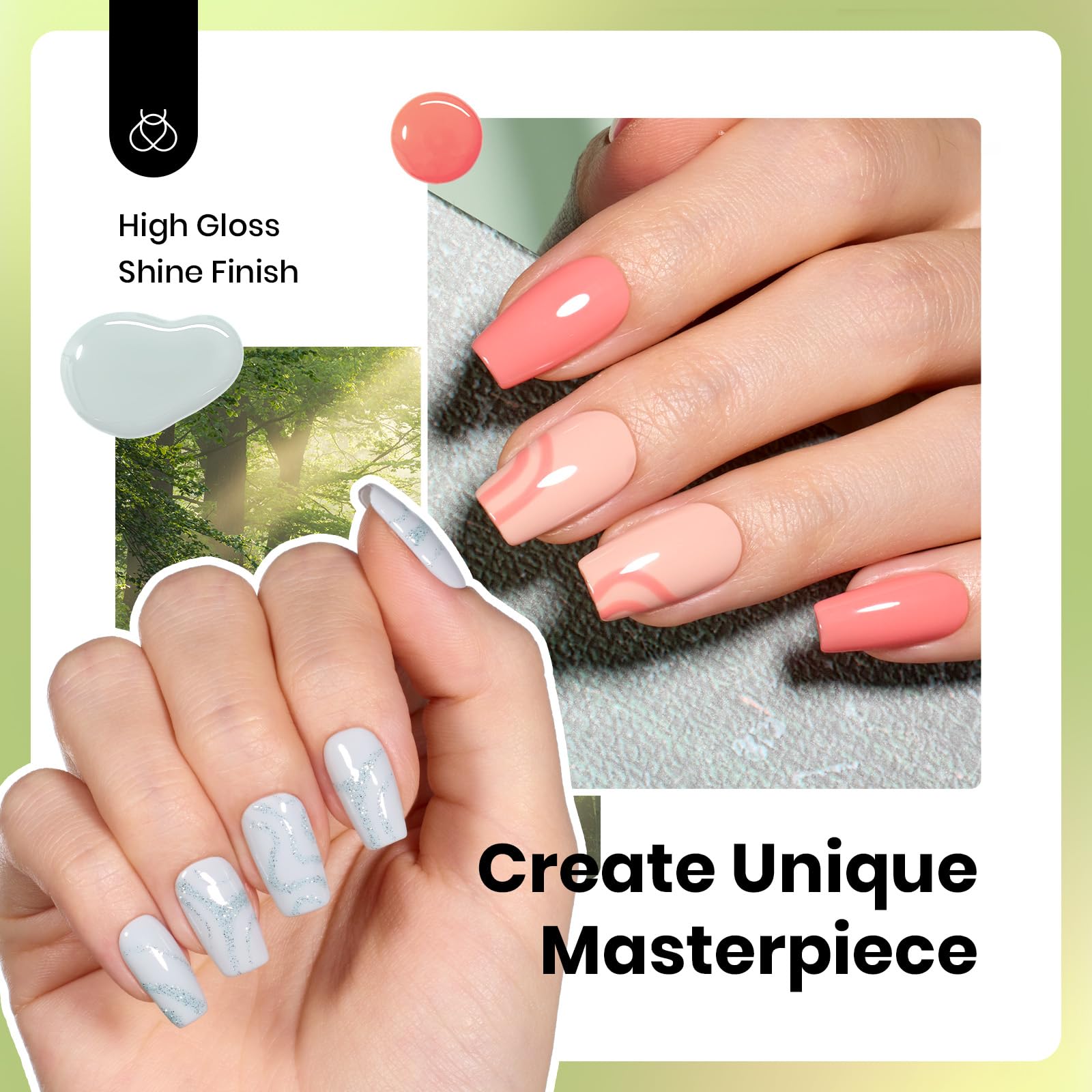 Beetles Gel Nail Polish Set nude pink bottle close-up for natural manicure