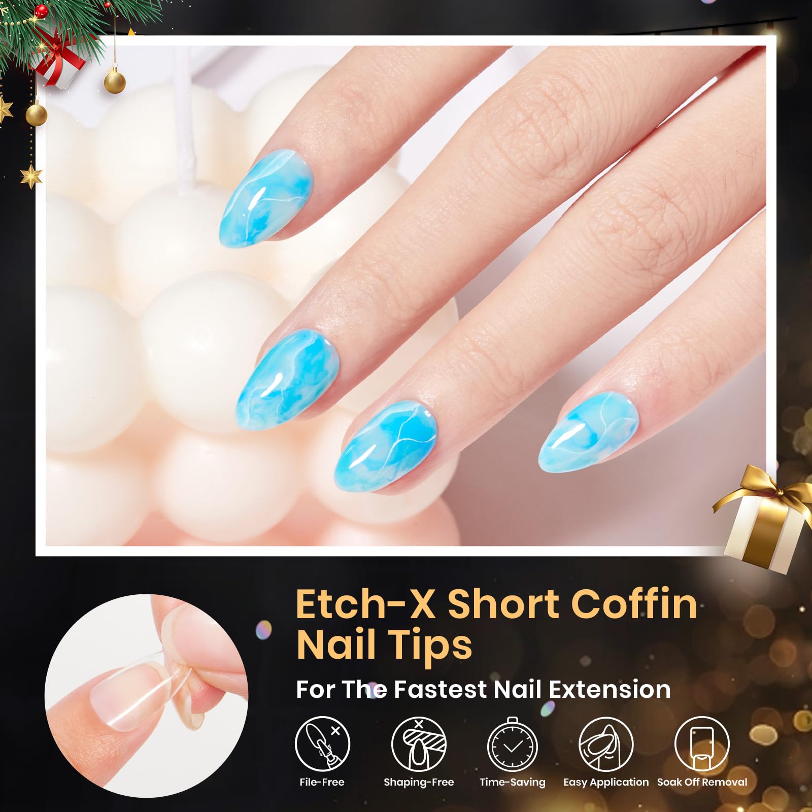 Beetles Gel Nail Tips labeled 0-11 across 12 sizes for precise fitting.