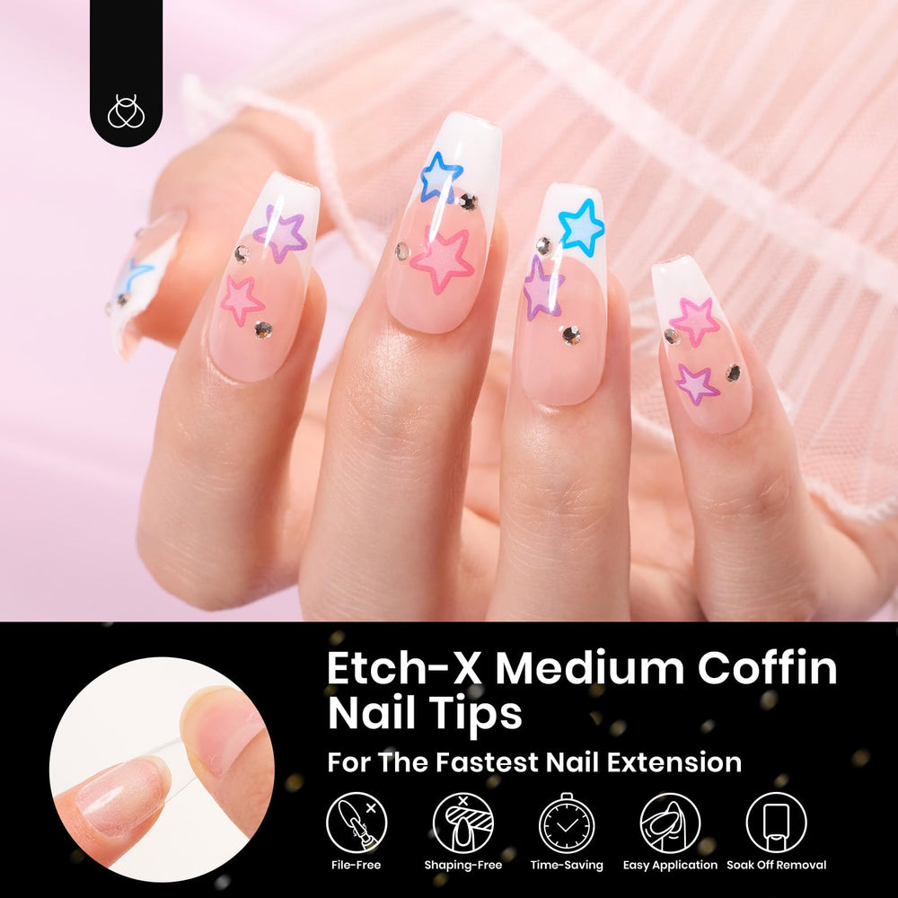 Beetles Gel Nail Tips 12-sizes layout—quickly find sizes 0-11.