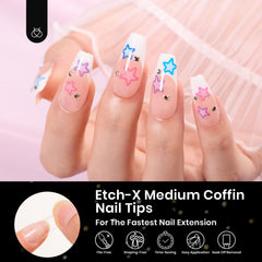 Beetles Gel Nail Tips 12-sizes layout—quickly find sizes 0-11.