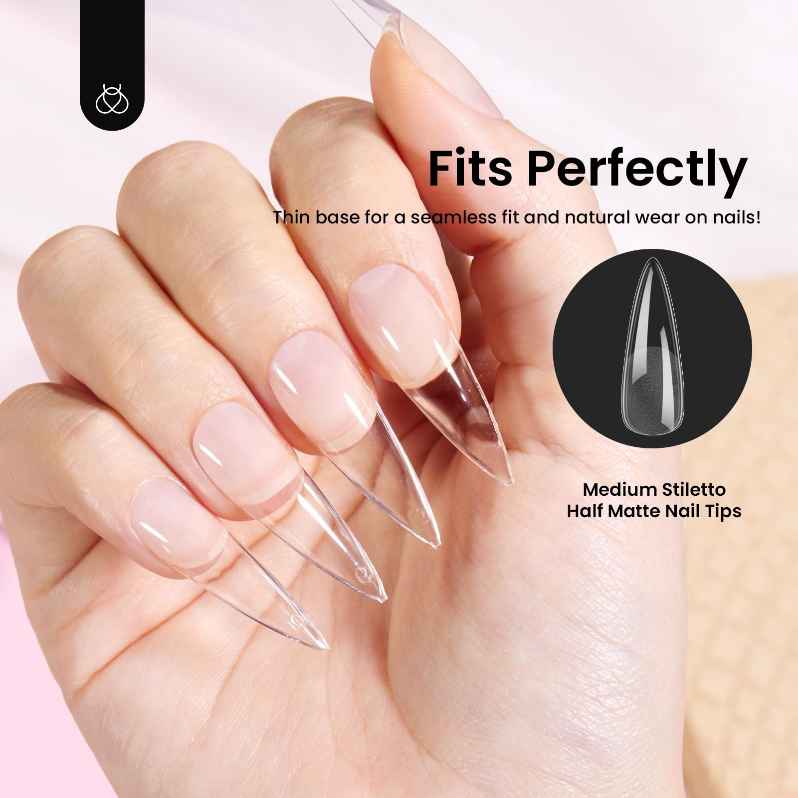 Beetles Gel Nail Tips 288 pieces for versatile nail design.