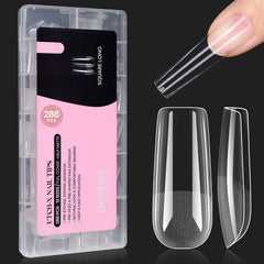 Beetles Gel Nail Tips 288pc pack ready for DIY nail art extensions