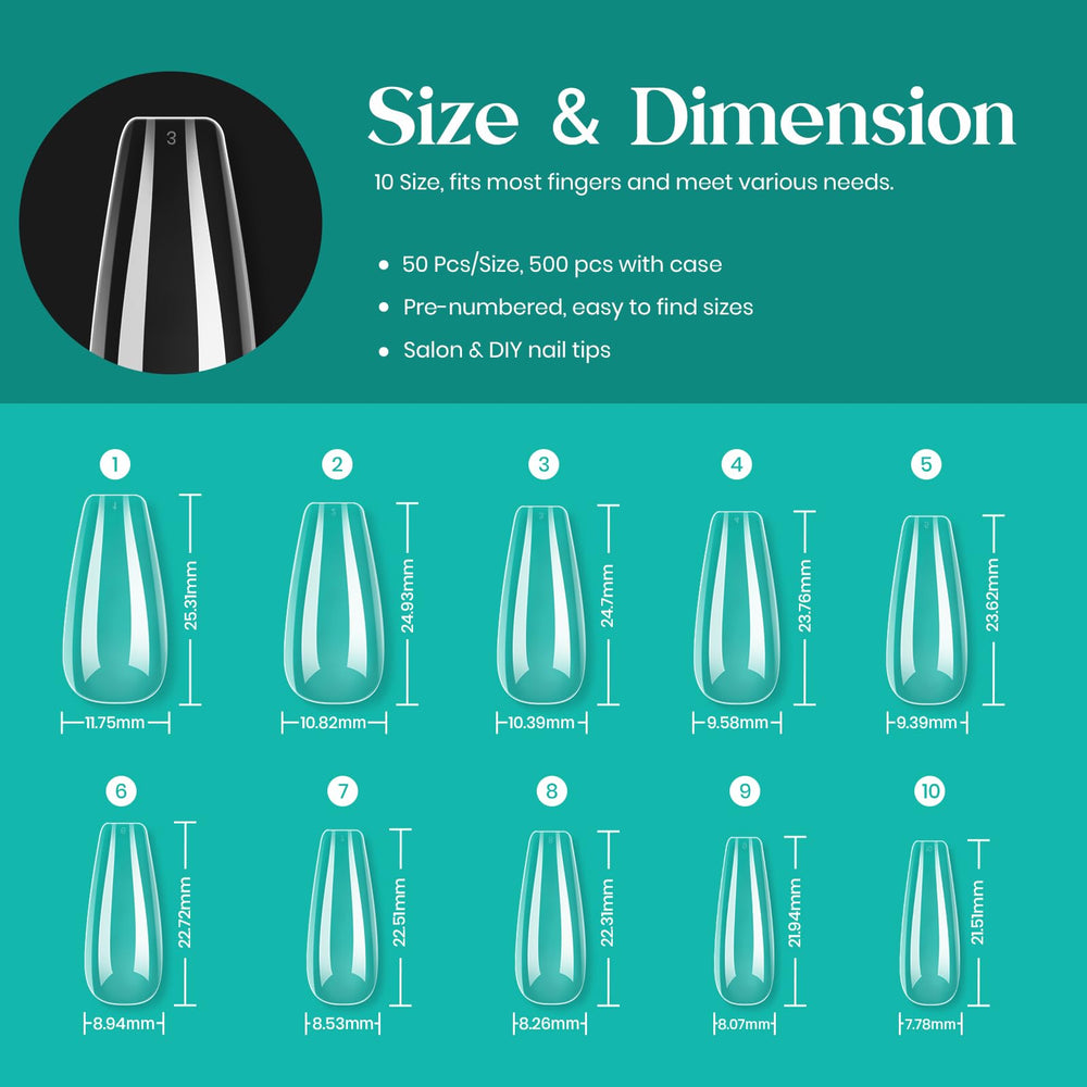 Beetles Gel Nail Tips suitable for DIY home or salon nails