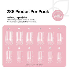 Beetles Gel Nail Tips Etch-X Half-Matte Texture inside for stronger grip.