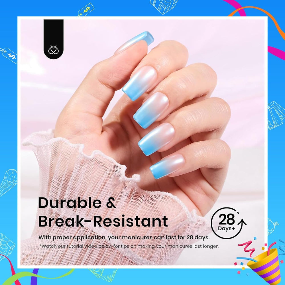 Beetles Gel Nail Tips Etch-X safe and odorless materials support healthy-feeling extensions