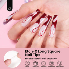 Beetles Gel Nail Tips pre-etched nail bed for fast application
