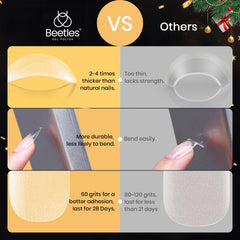Beetles Gel Nail Tips pre-etch surface enables quick, tidy extensions.