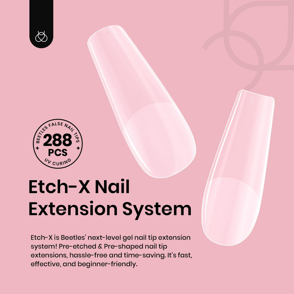 Beetles Gel Nail Tips in ten sizes with markers 0-9 for quick fit