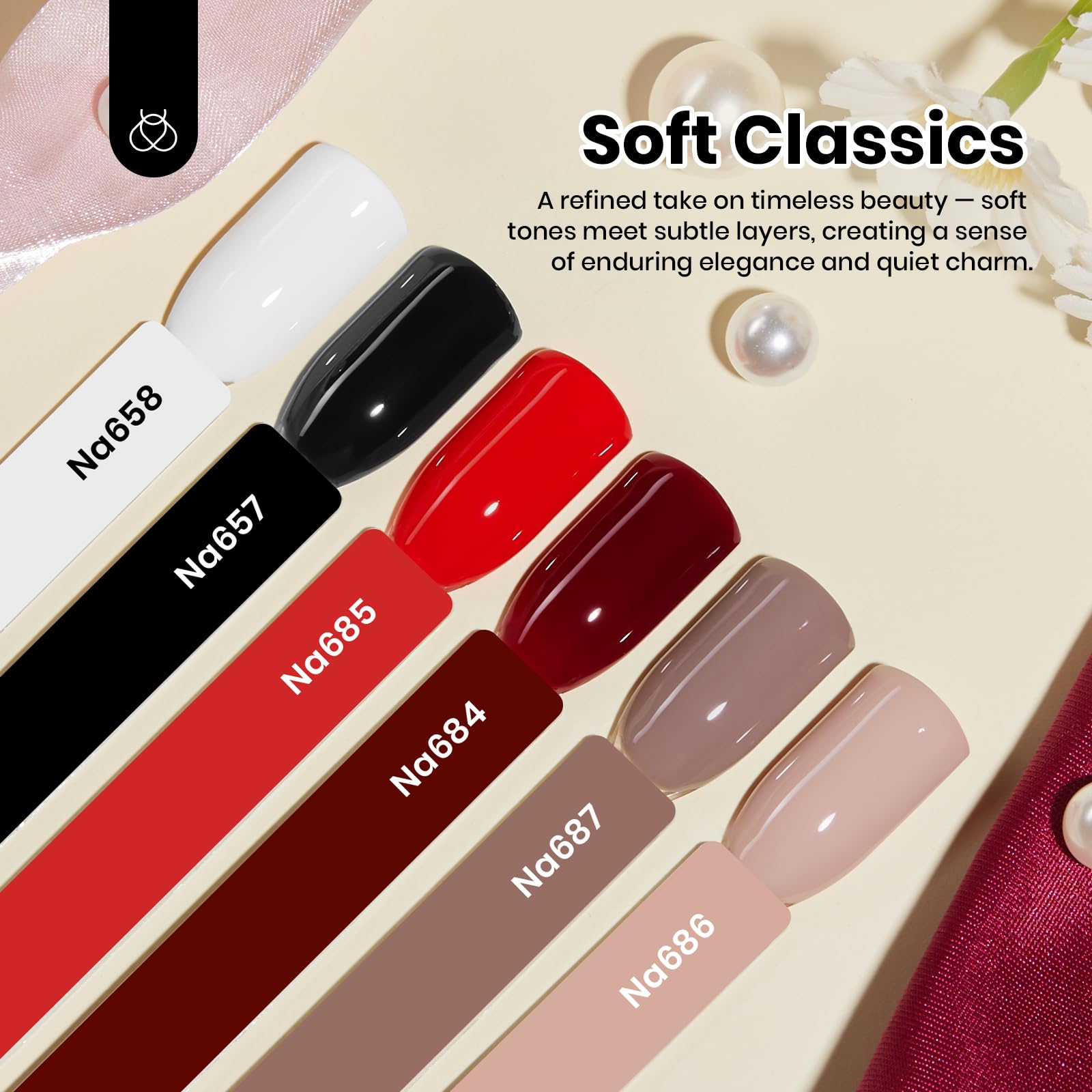 Beetles Gel Polish six shades on swatches ideal for holidays and events