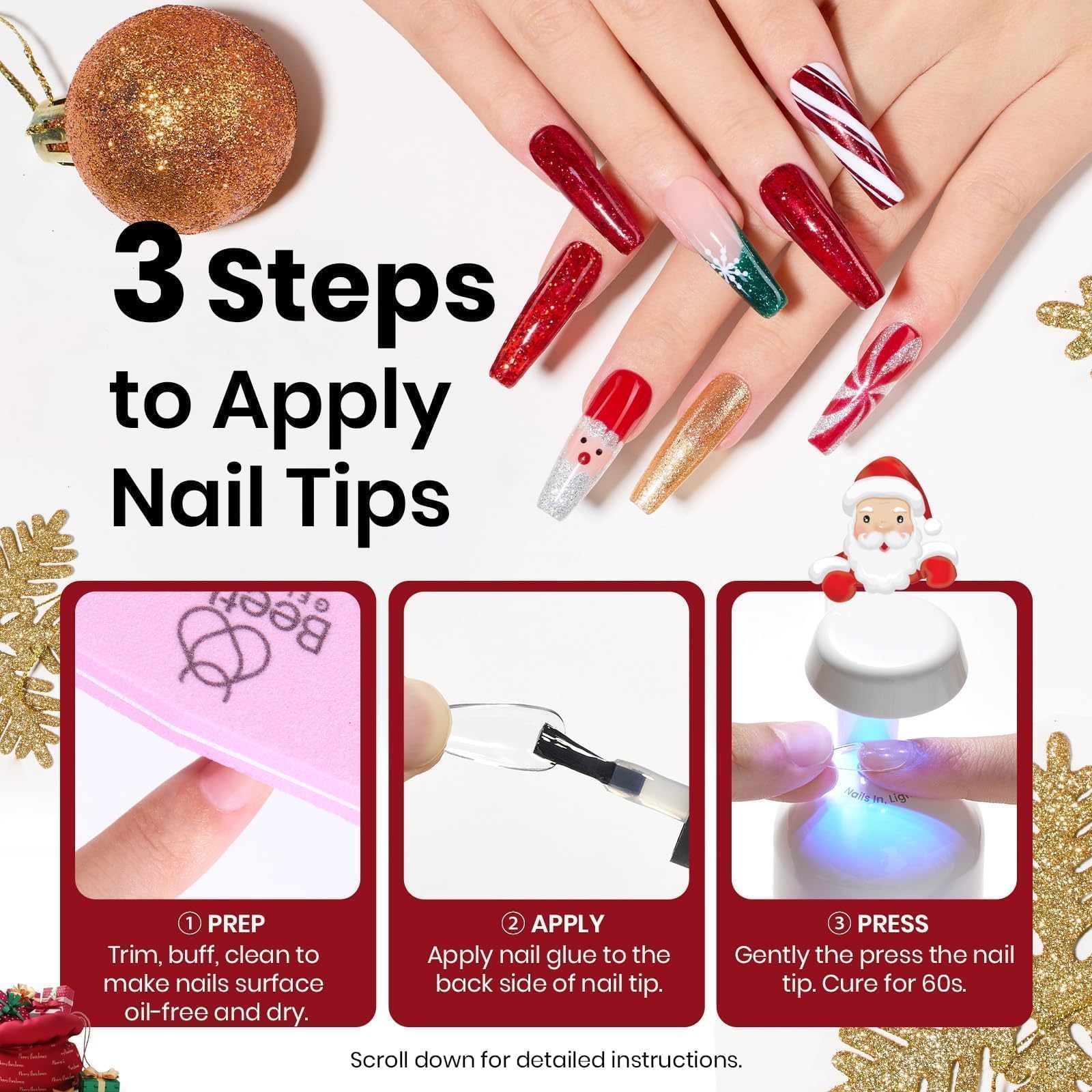 Beetles Gel Polish 60-120 seconds cure time under UV/LED light.