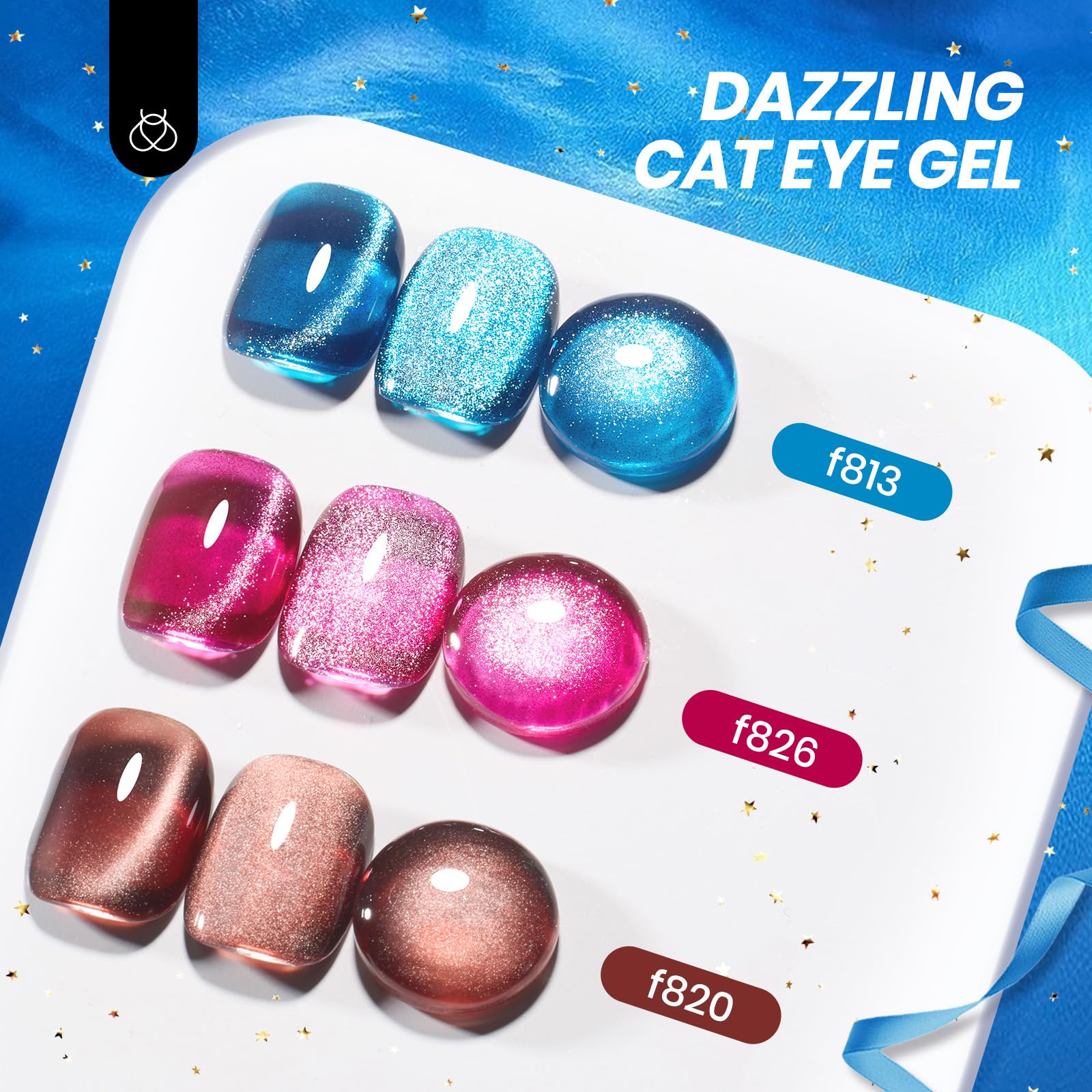Beetles Gel Polish 75 PCS Deal Box cat eye gels with magnet create depth