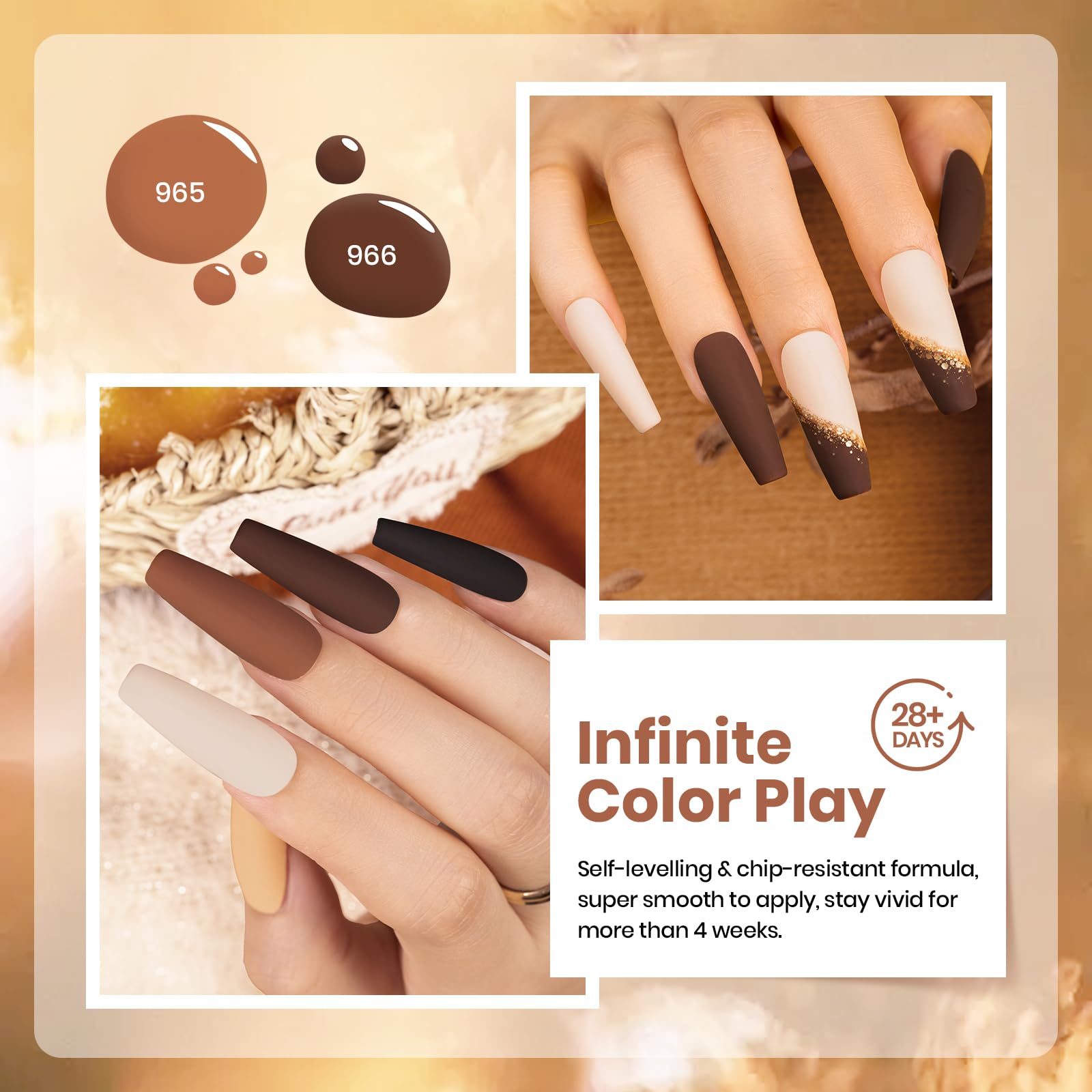 Beetles Gel Polish 964 khaki nude swatch for office to evening looks
