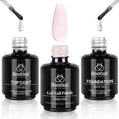 Beetles Gel Polish base coat 15ml provides smooth foundation for long-lasting manicure