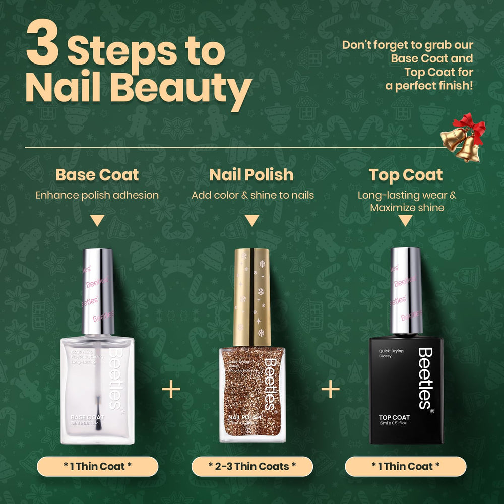 Beetles Gel Polish Christmas gift packaging image hints at a ready-to-gift kit.