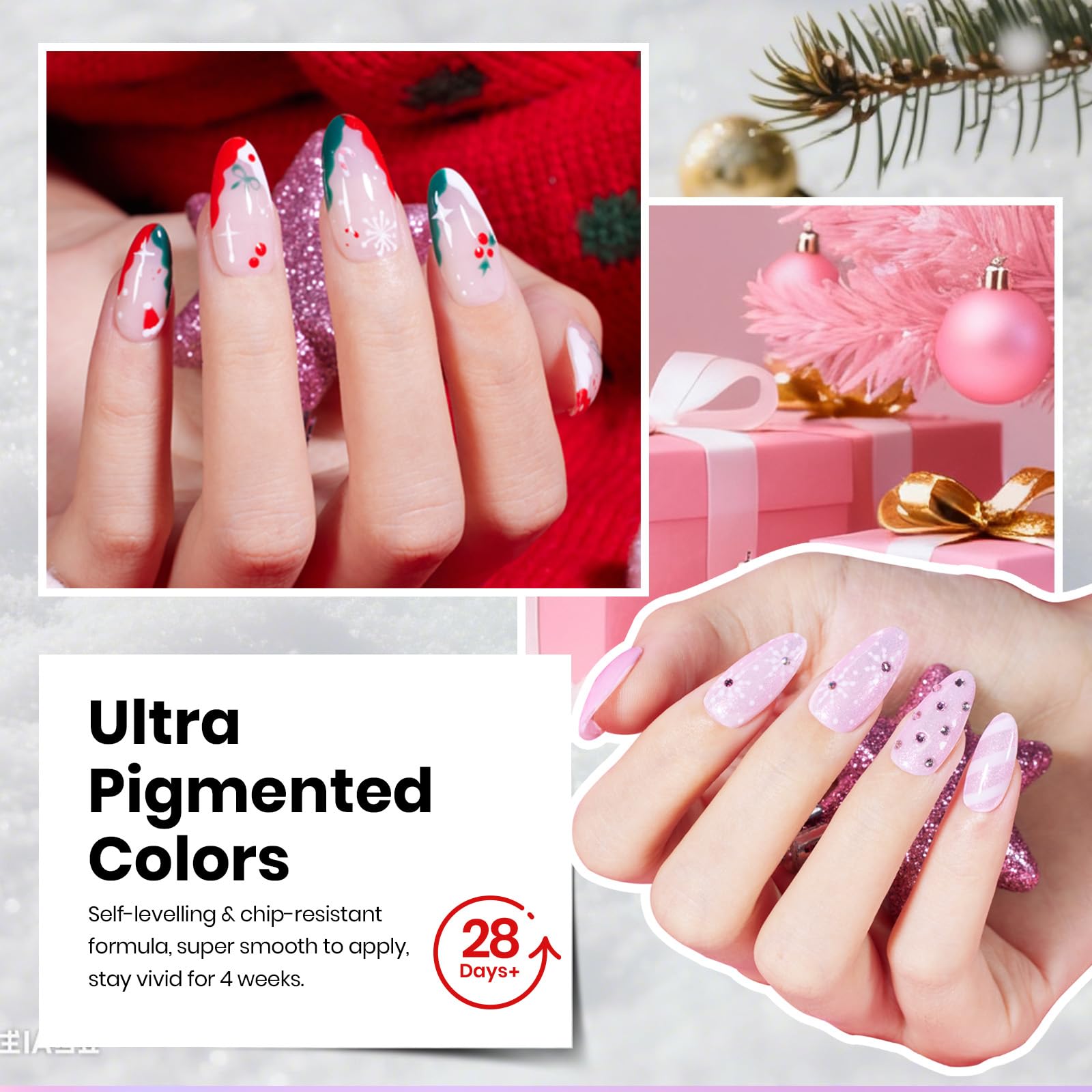 Beetles Gel Polish Christmas glitter-tone glittery accent for dazzling nail art