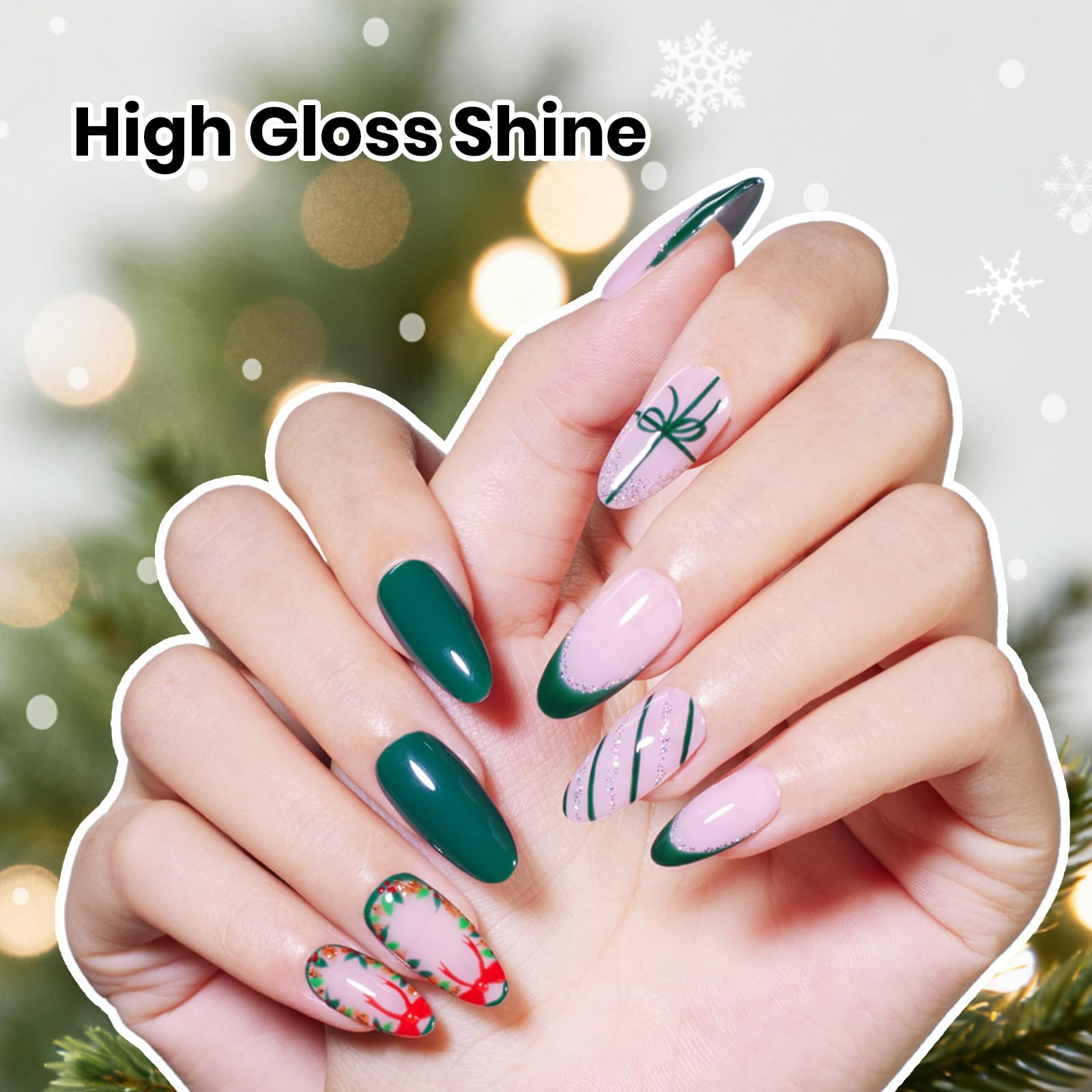 Beetles Gel Polish Christmas green shade festive crisp color for seasonal nails