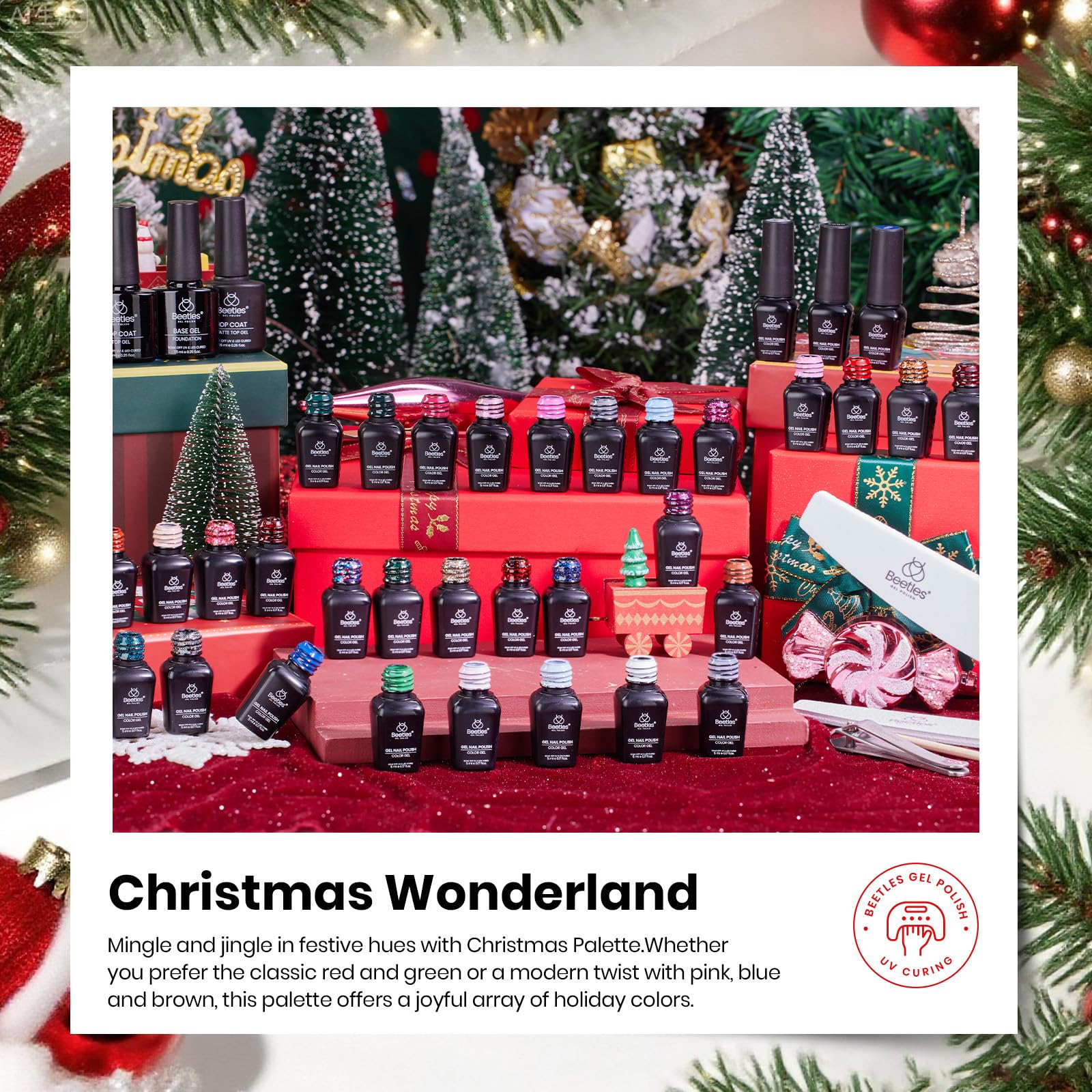 Beetles Gel Polish Christmas long-lasting finish chip-free wear for weeks