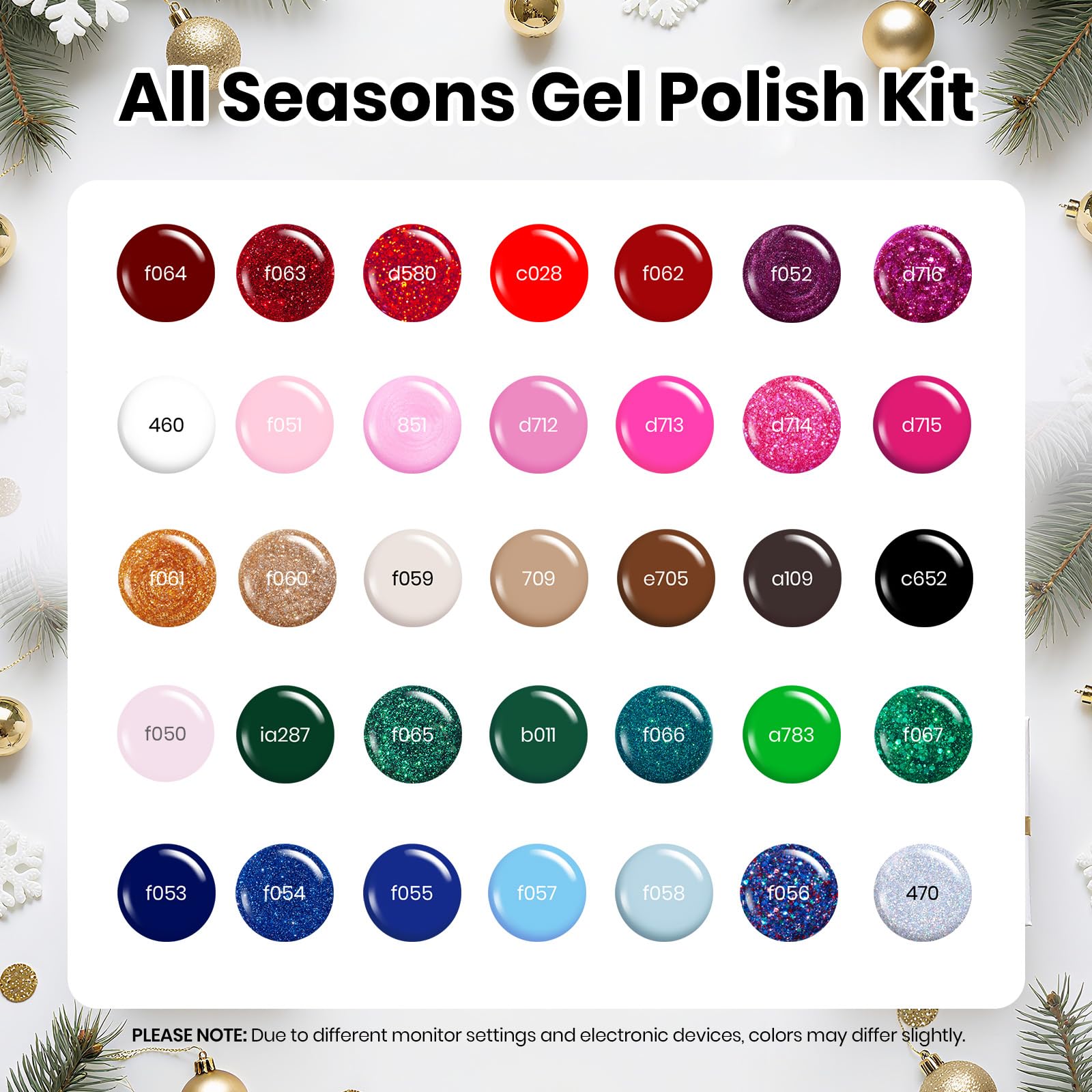 Beetles Gel Polish Christmas quick-cure formula fast drying under UV/LED lamps