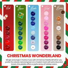 Beetles Gel Polish Christmas swatch sample highlights festive color options