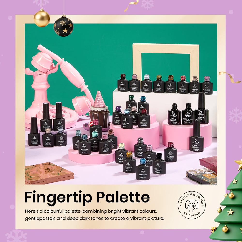 Beetles Gel Polish color bottle collection ready for varied manicure options