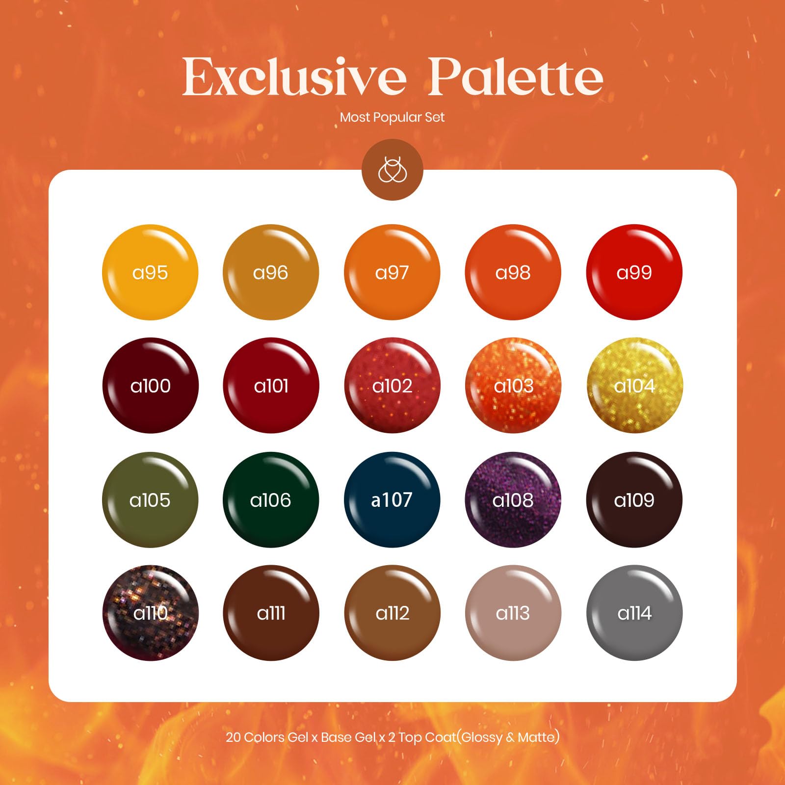 Beetles Gel Polish Cozy Campfire orange swatch for autumn-ready color